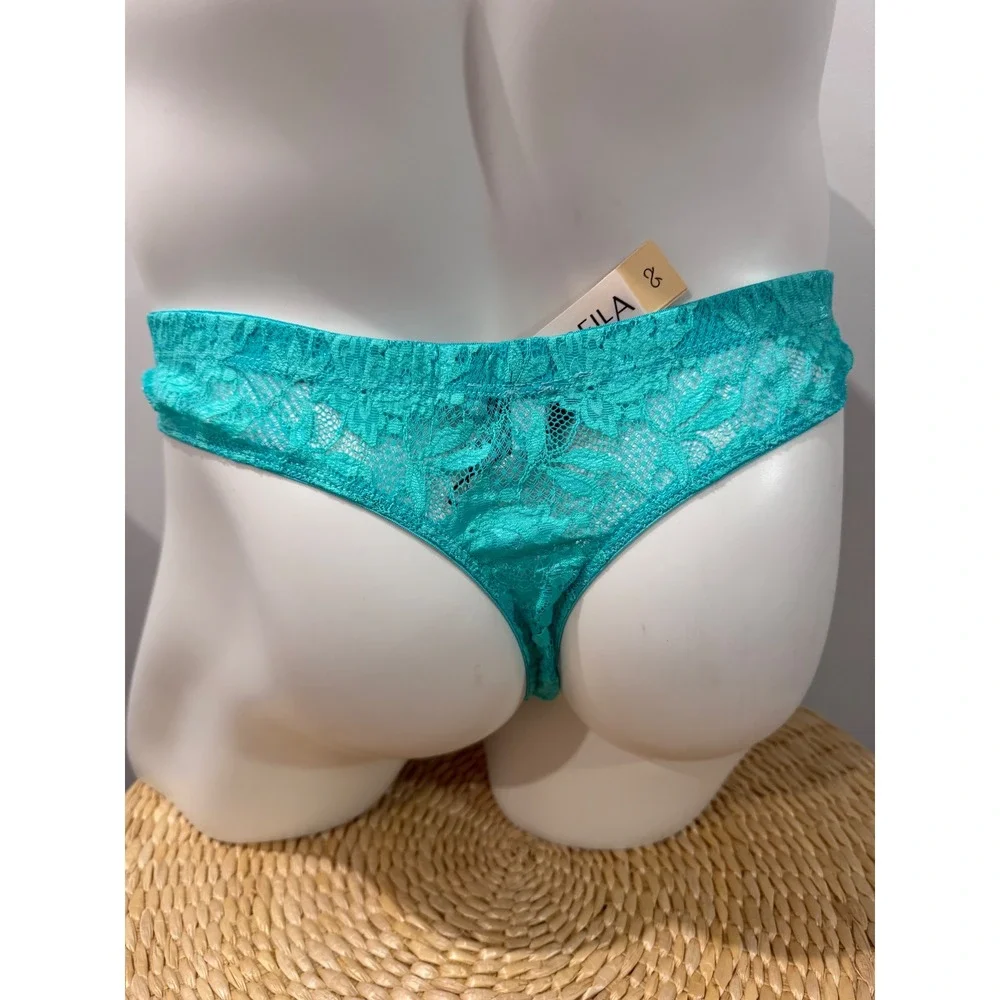 Cosabella Never Say Never Men's Classic G-String Andaman Sea Lace Thong S